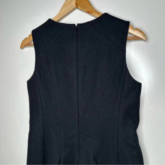 Theory Adison Heavy Wool Blend Fit & Flare Dress in Black Size 6 - Picture 9 of 10